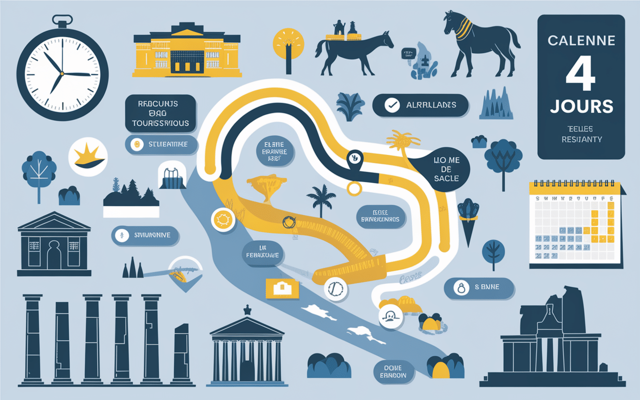 4 jours à Rome carte itinéraire touristiques