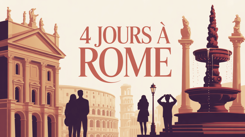 4 jours à Rome place italienne fontaine baroque