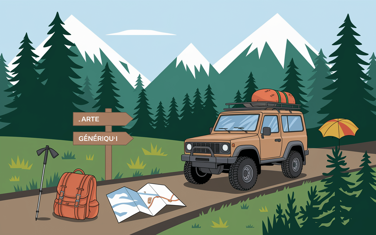 Accès piste Point Sublime Grand Canyon