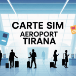 acheter carte sim albanie aéroport hall tirana
