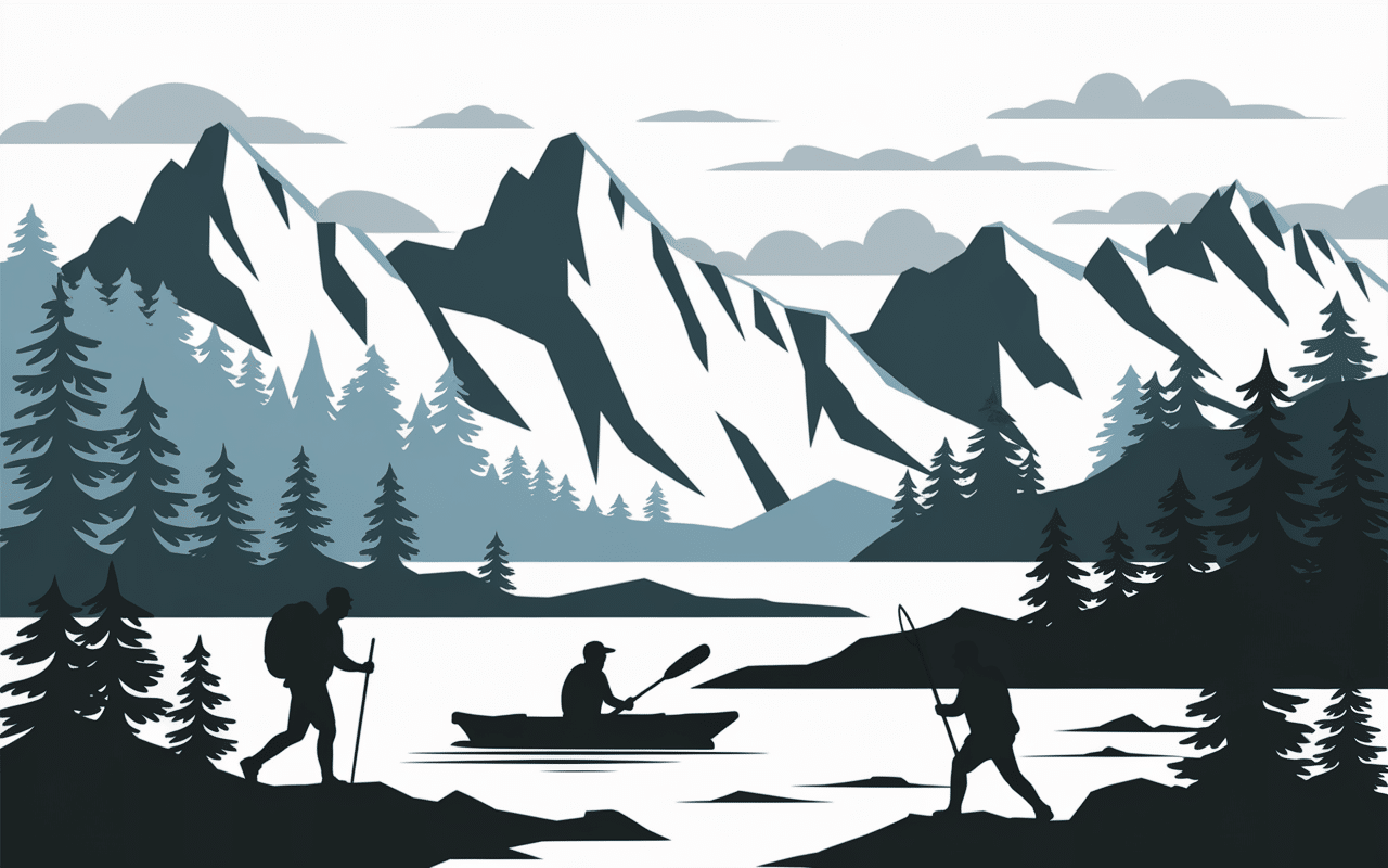 Randonneurs et kayak gorges du Prunelli