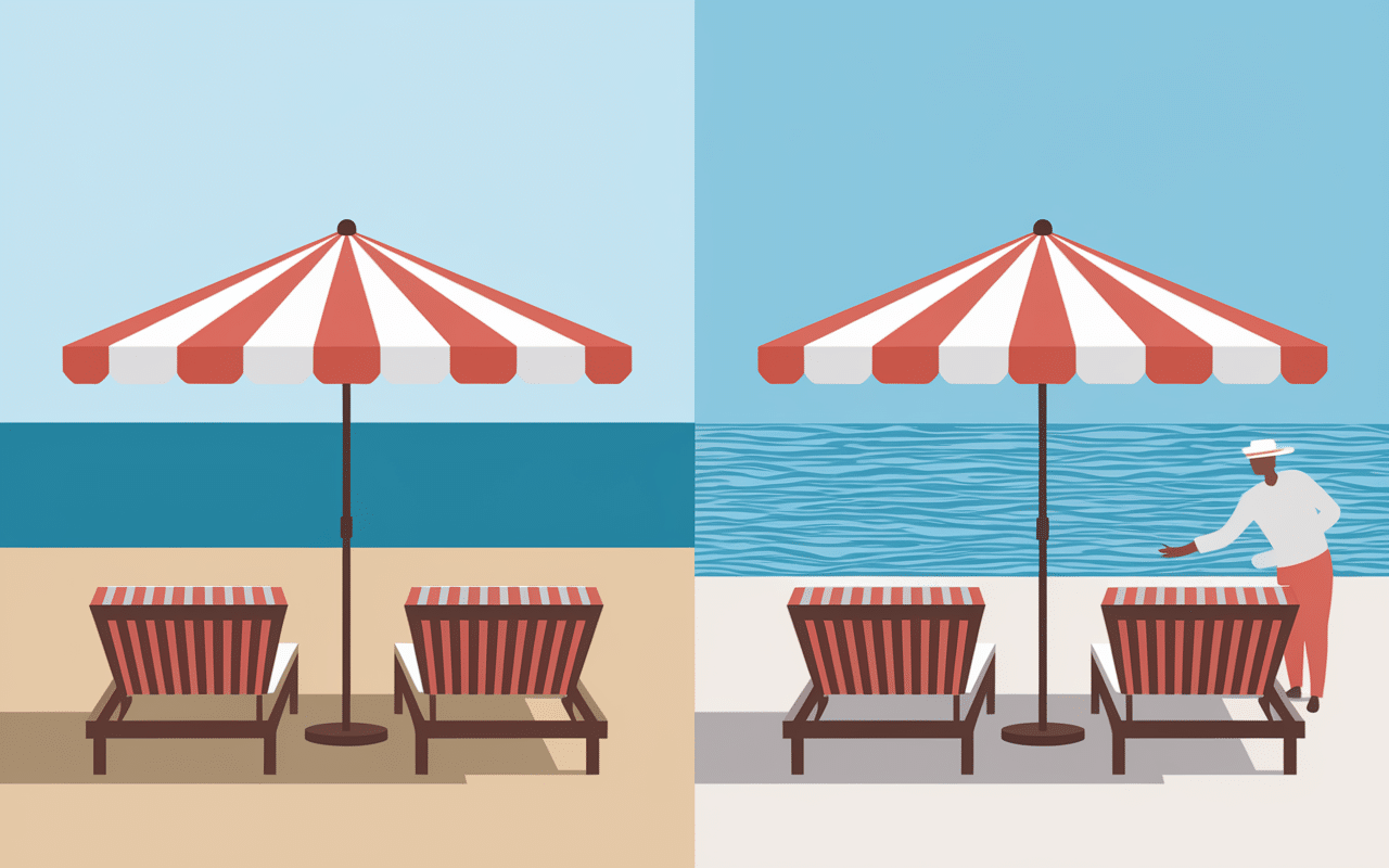 Comparatif plage privée et publique Villefranche sur Mer