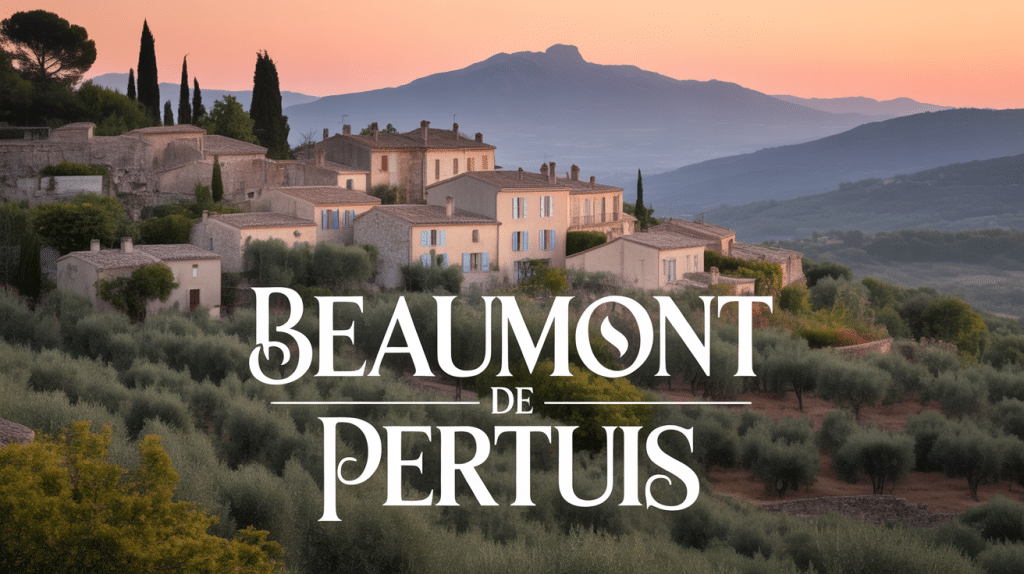 vue sur beaumont de pertuis village perché luberon