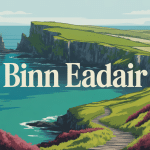 vue panoramique binn eadair falaises mer