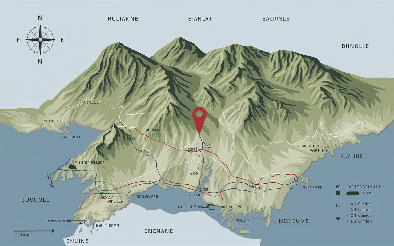 Carte localisant latitude 43.6502211 longitude 3.374165