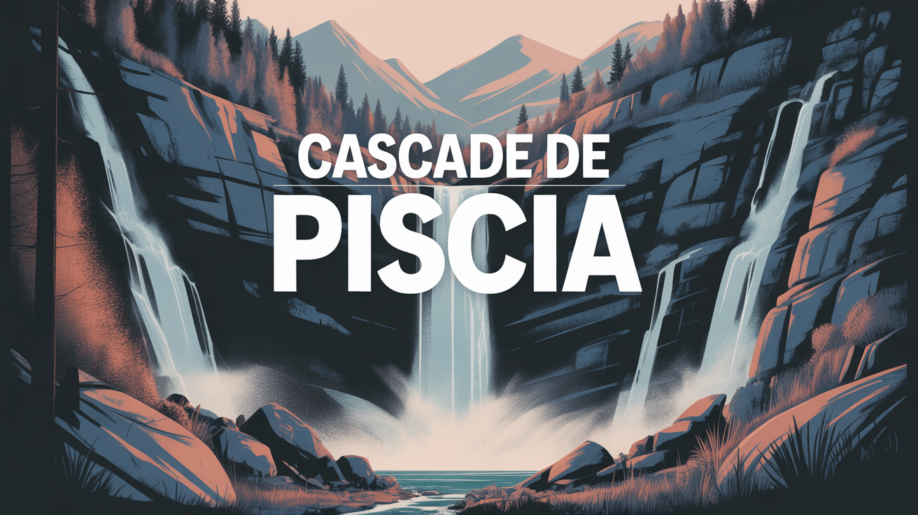 Cascade de Piscia 60 mètres bassin forêt pins