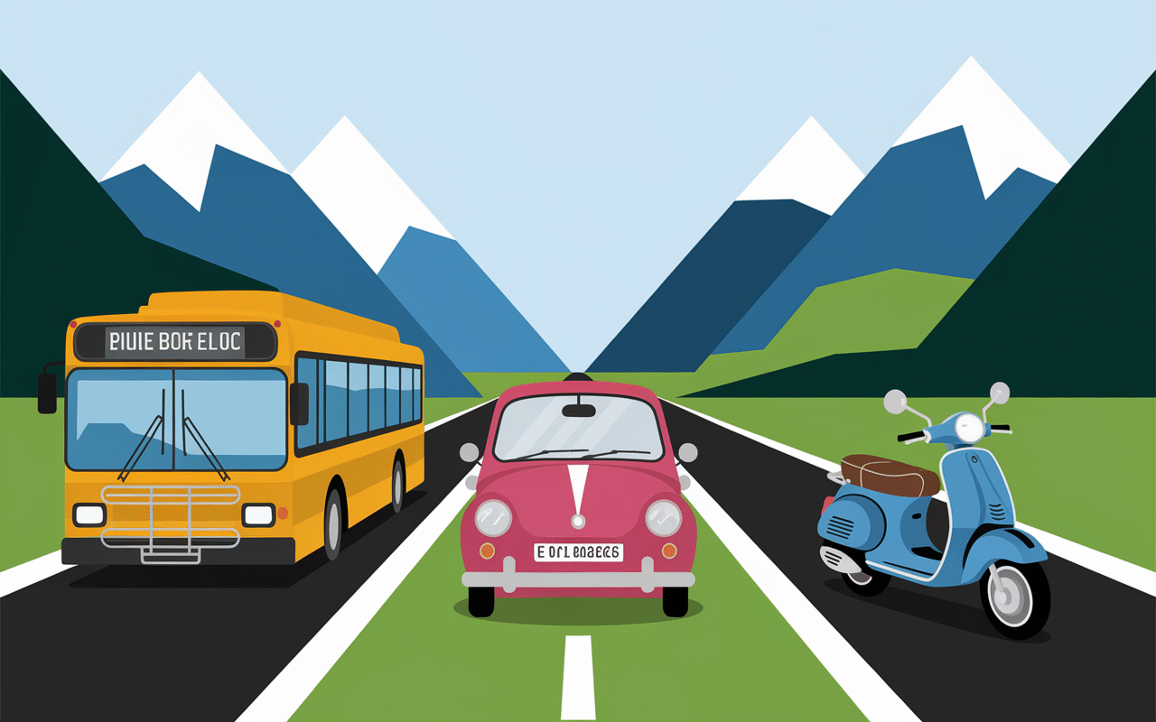 Comment se deplacer en Albanie bus voiture scooter