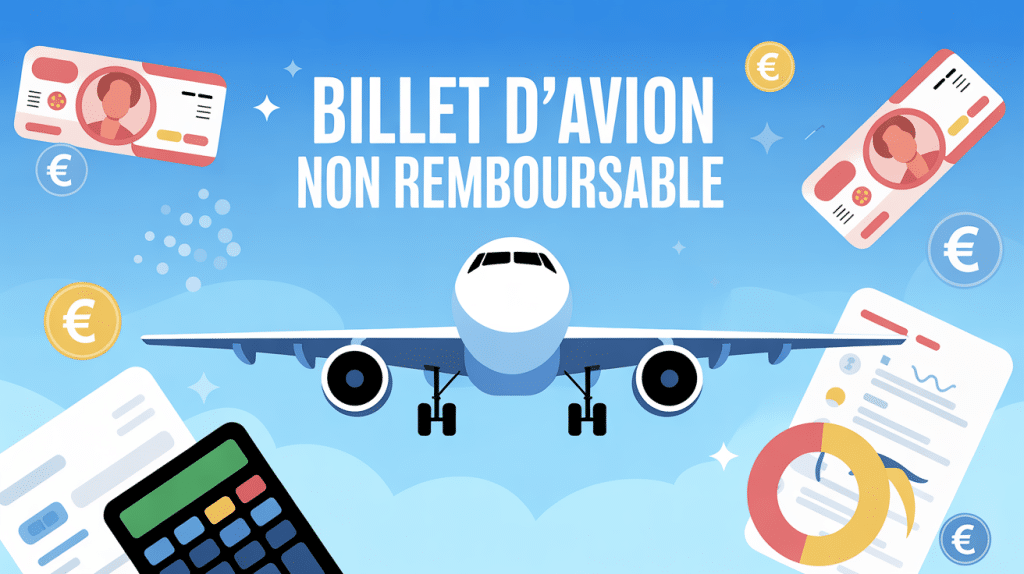 illustration comment se faire rembourser un billet d'avion non remboursable