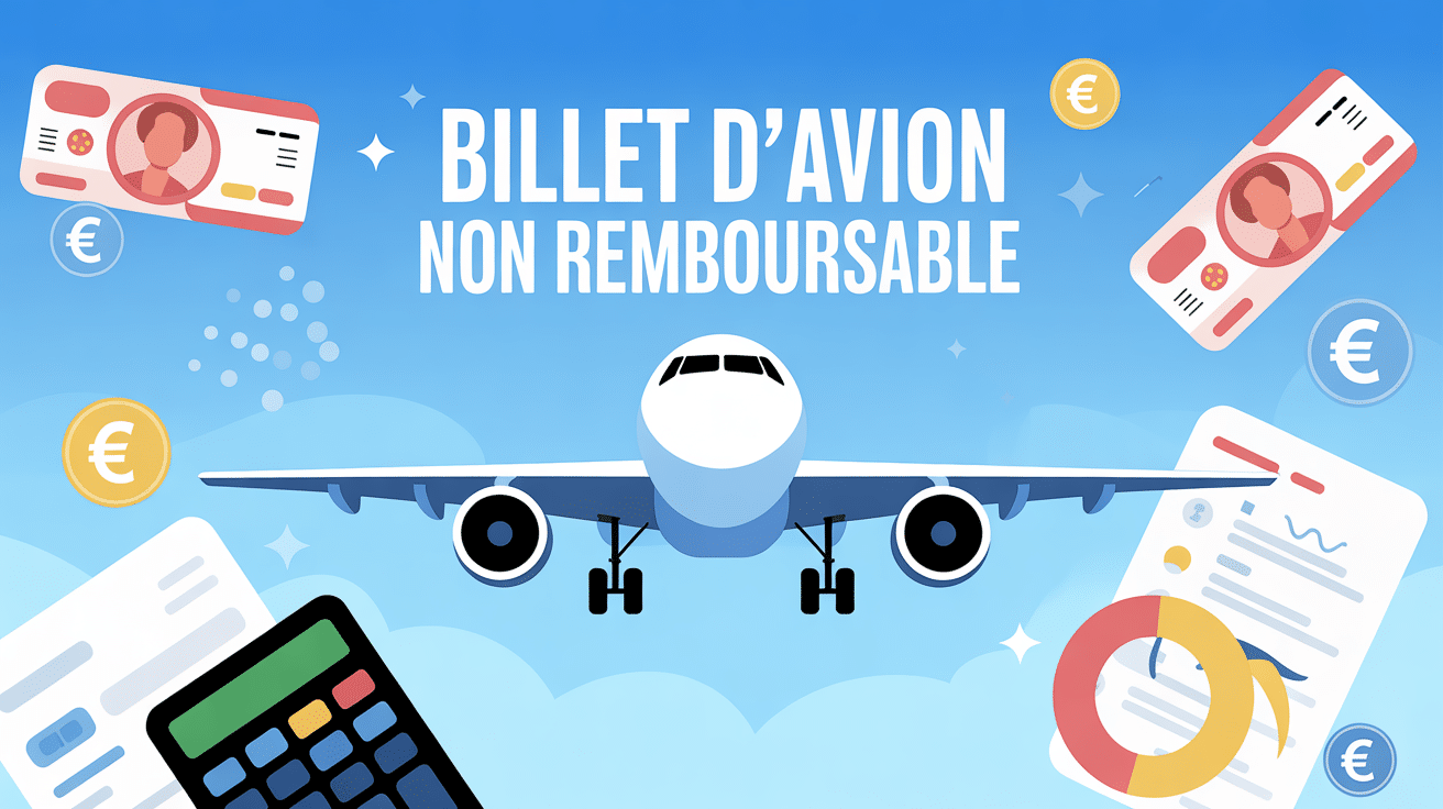 illustration comment se faire rembourser un billet d'avion non remboursable