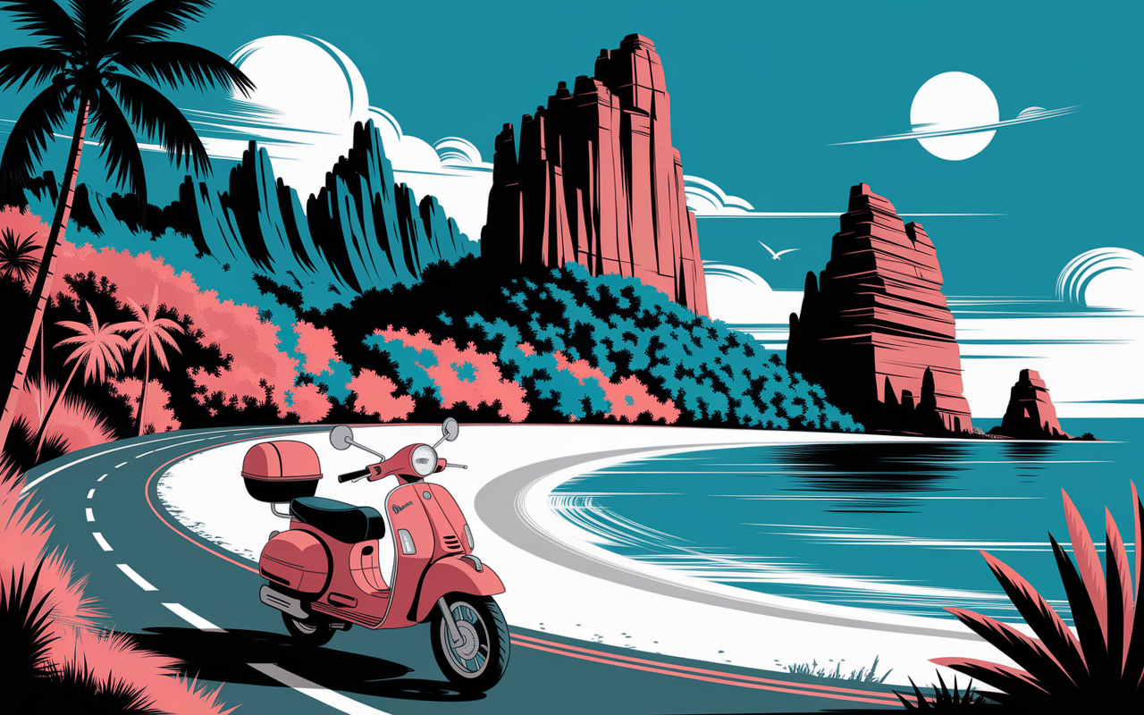 incontournables nusa penida falaises plage scooter