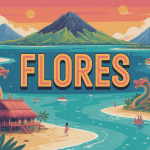 flores ile indonesienne volcan plage village dragon