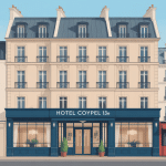 Façade hotel coypel paris 13e moderne quartier haussmannien