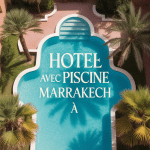 piscine turquoise hotel piscine marrakech palmiers architecture ocre