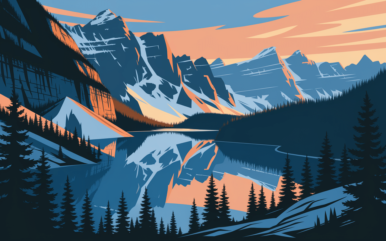 vue panoramique lac de l'orceyrette montagne