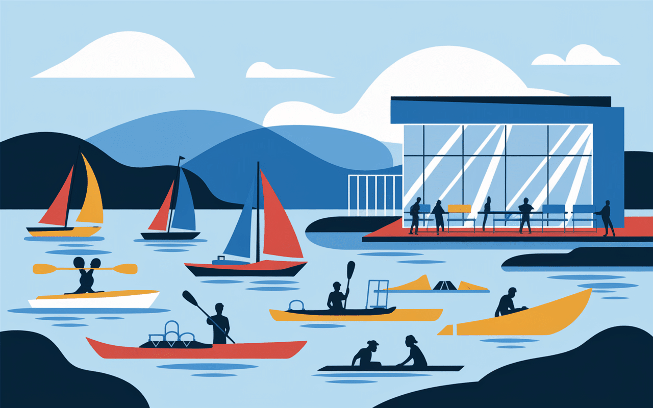 base nautique et loisirs au lac de la ganguise