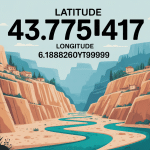 Illustration canyon Verdon latitude 43.7715417 longitude 6.18982619999997