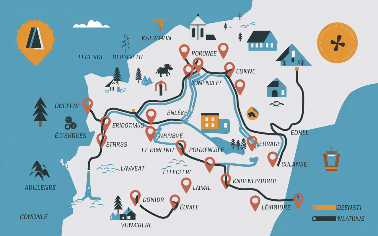 le perche carte frontières et villes