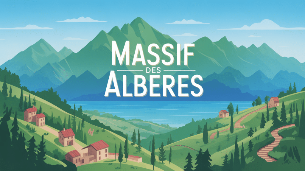 vue panoramique massif des albères mer montagne villages