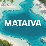 Photo aérienne du lagon de Mataiva atoll