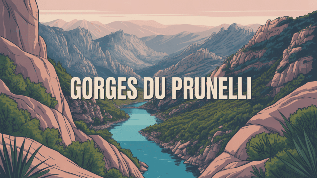 Vue panoramique gorges du Prunelli Corse