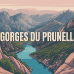 Vue panoramique gorges du Prunelli Corse