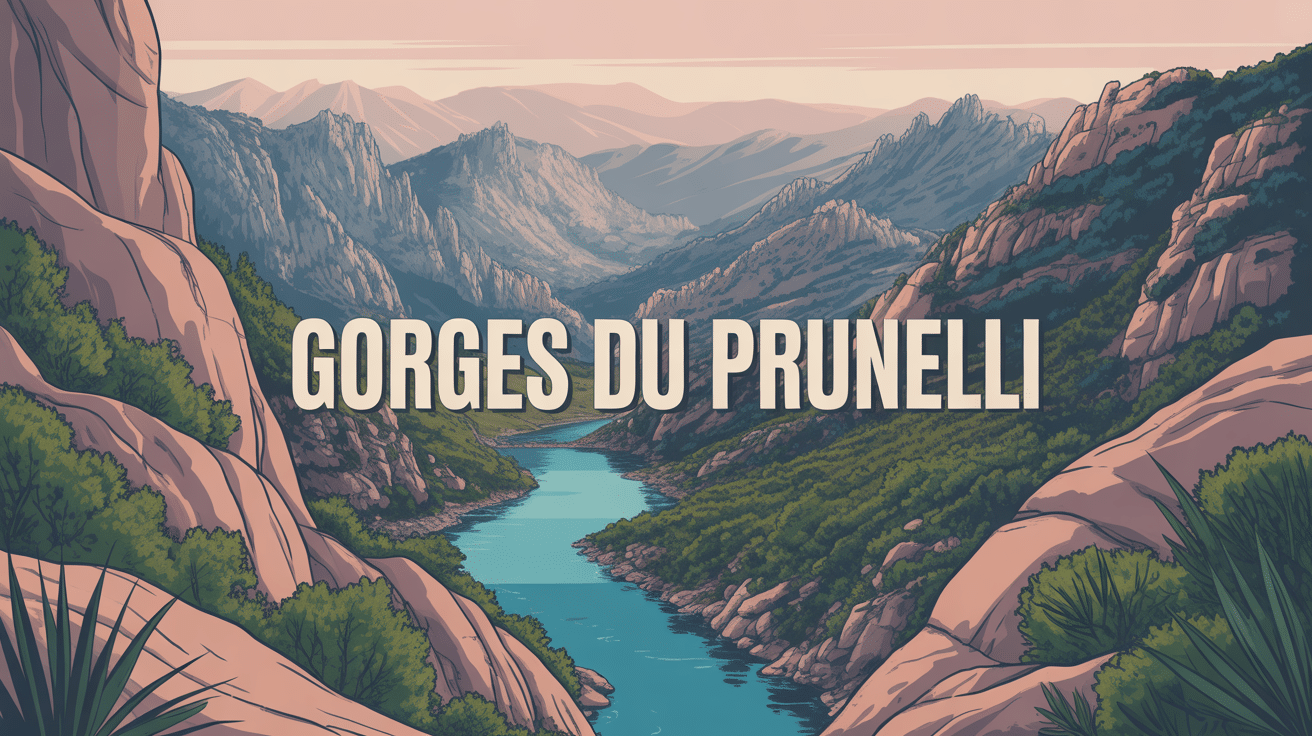 Vue panoramique gorges du Prunelli Corse