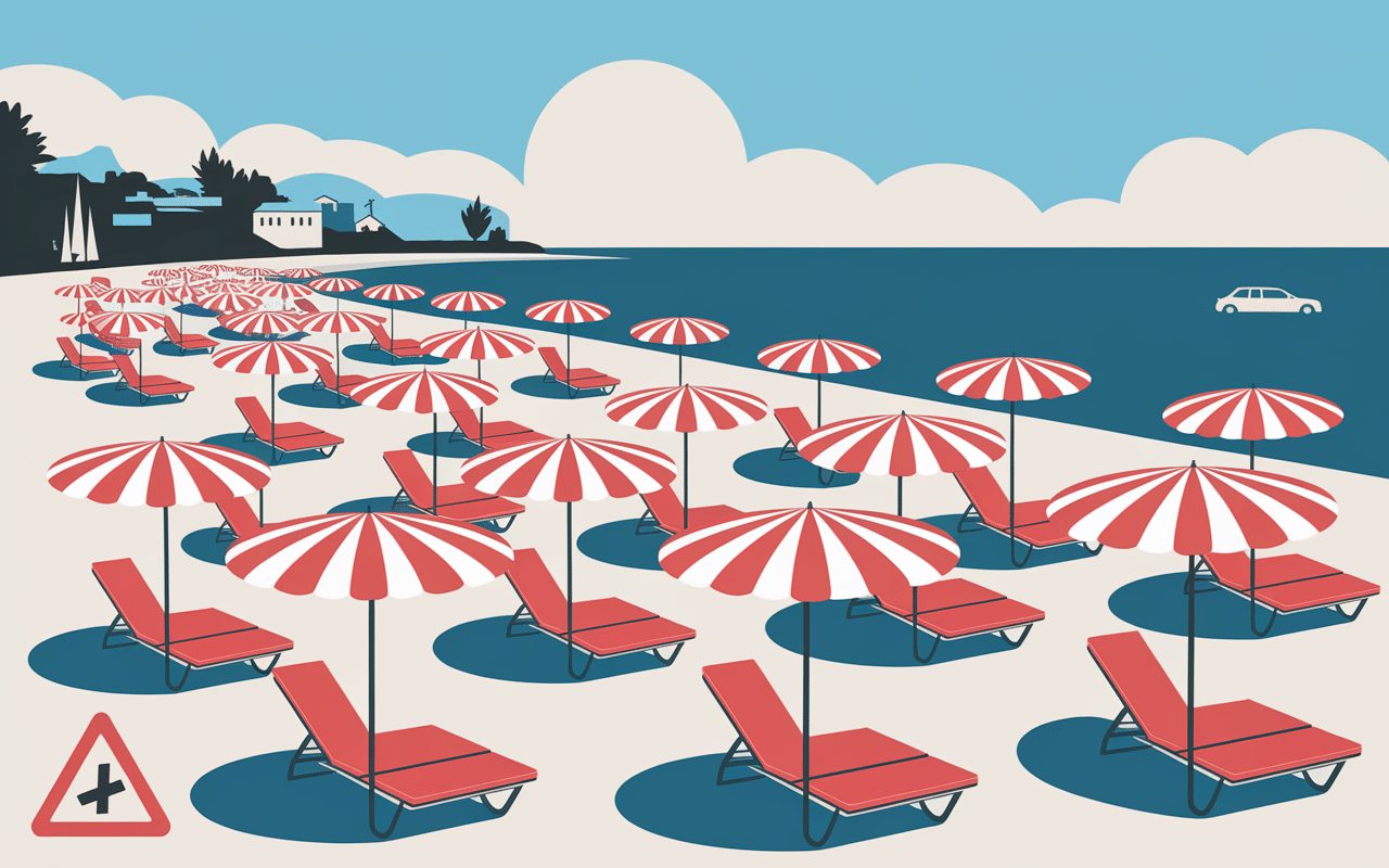 Plage à éviter au Cap d’Agde trop fréquentée et déchets