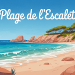 plage de l'escalet sable eaux turquoise rochers pins