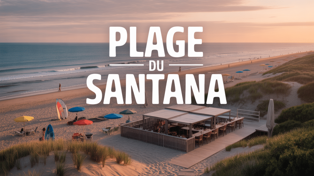 vue panoramique plage du santana restaurant océan coucher de soleil