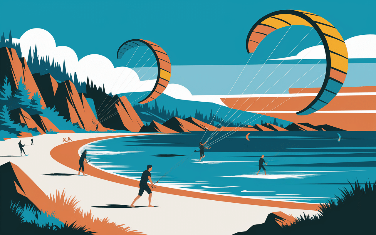 porto pollo baie kitesurf planche à voile