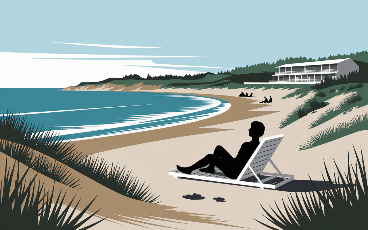 illustration plage du santana côte atlantique sauvage