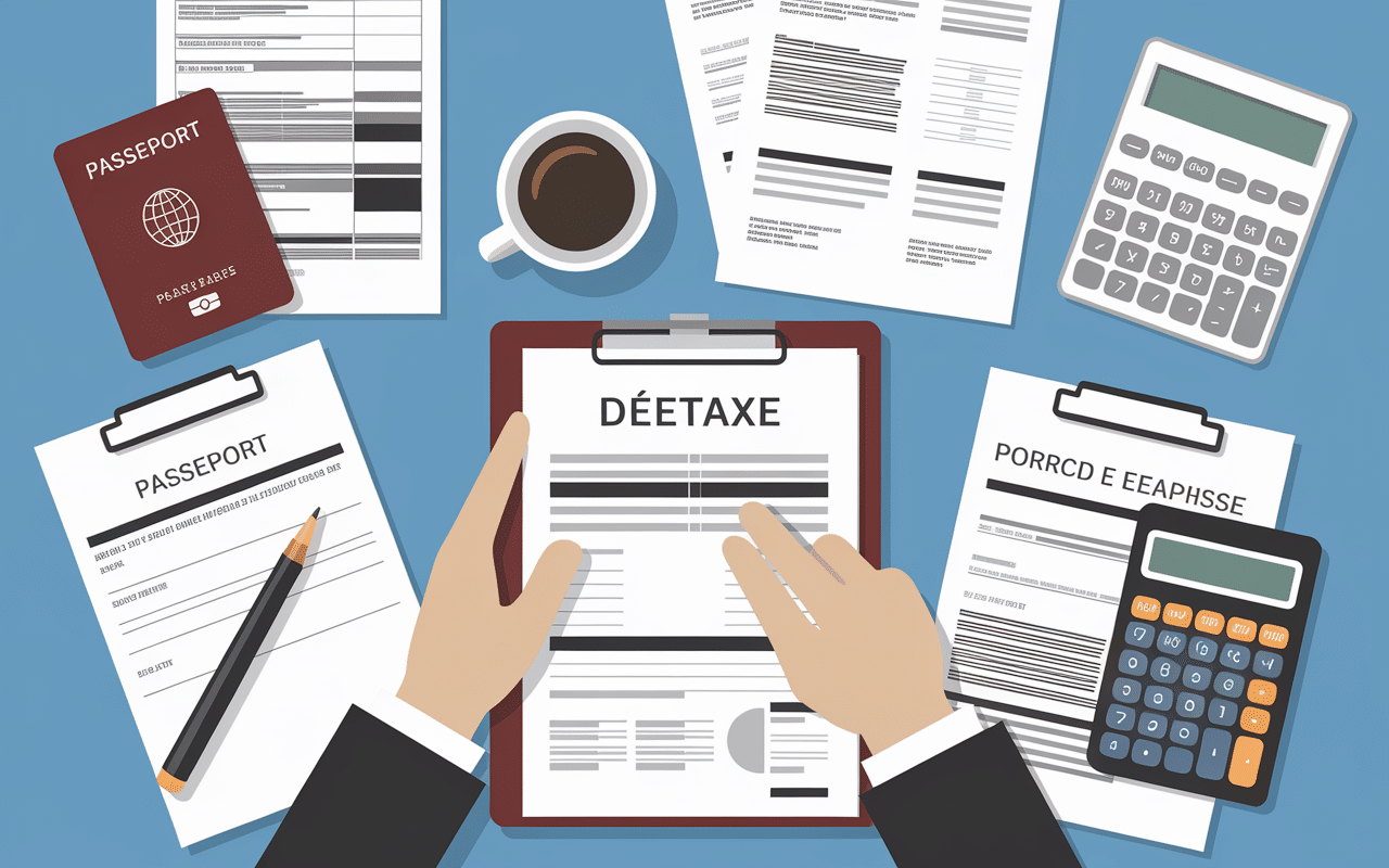 documents detaxe charles de gaulle préparation