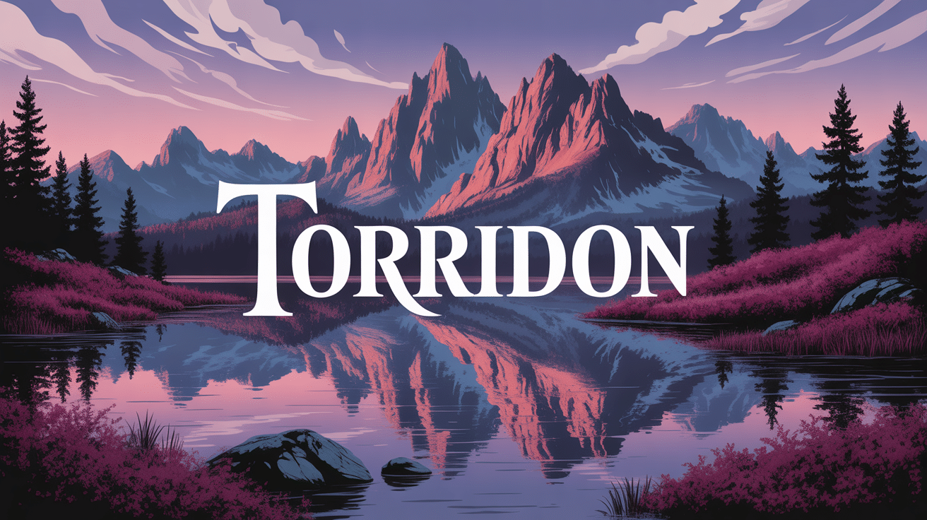 Vue de Torridon montagnes et lac au lever du jour