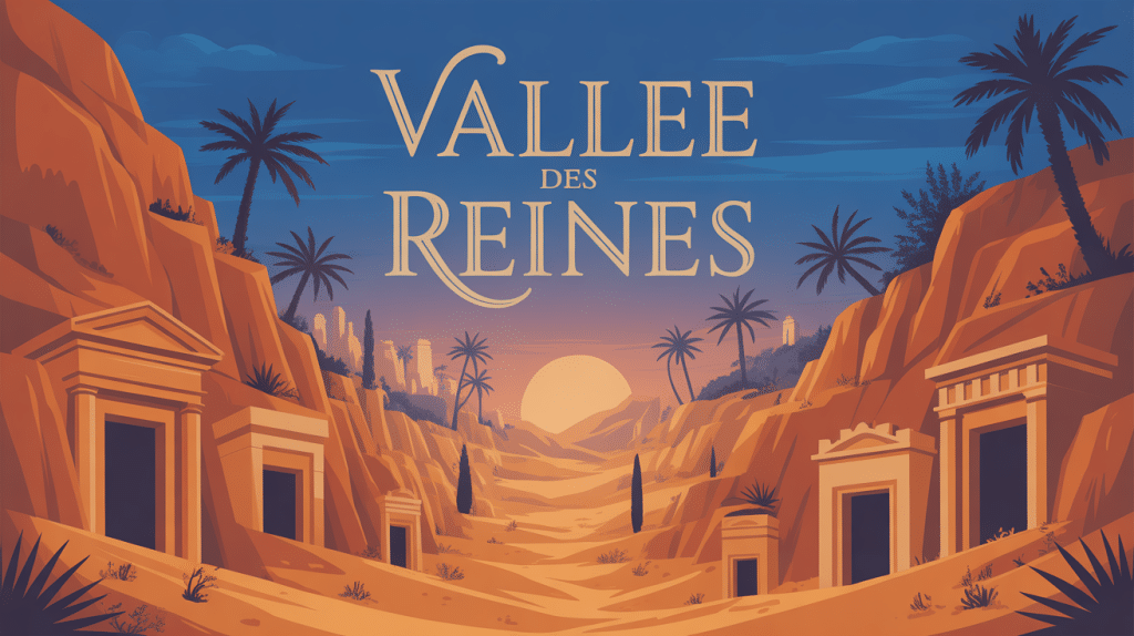 panorama vallée des reines au crépuscule