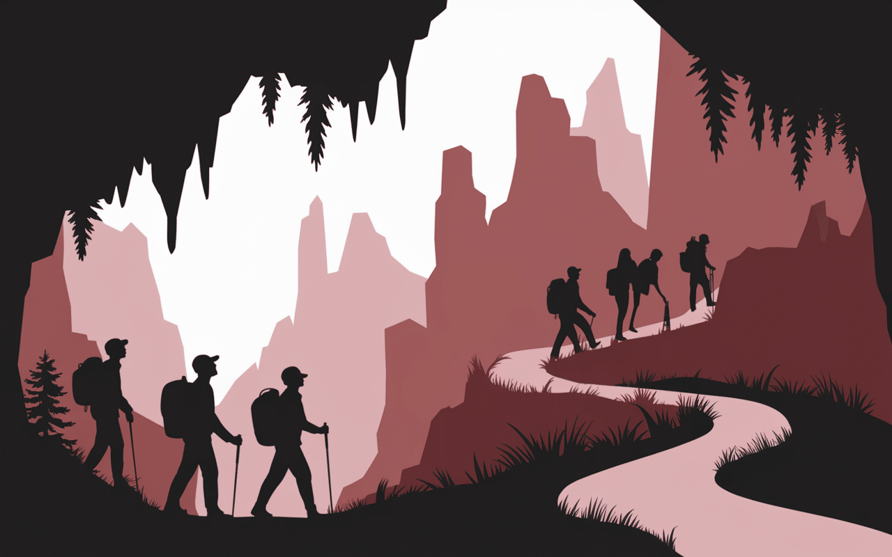 Visiteurs troglodytes turquie randonnée