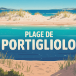 Vue aérienne plage de portigliolo - arinella di portigliolu sable turquoise