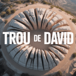 Vue aérienne du trou de david formation rocheuse