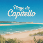 Vue panoramique plage de Capitello, sable doré et eaux turquoise