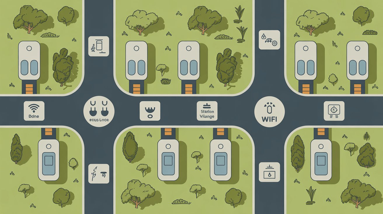 Aire pour camping car Annecy vue des services