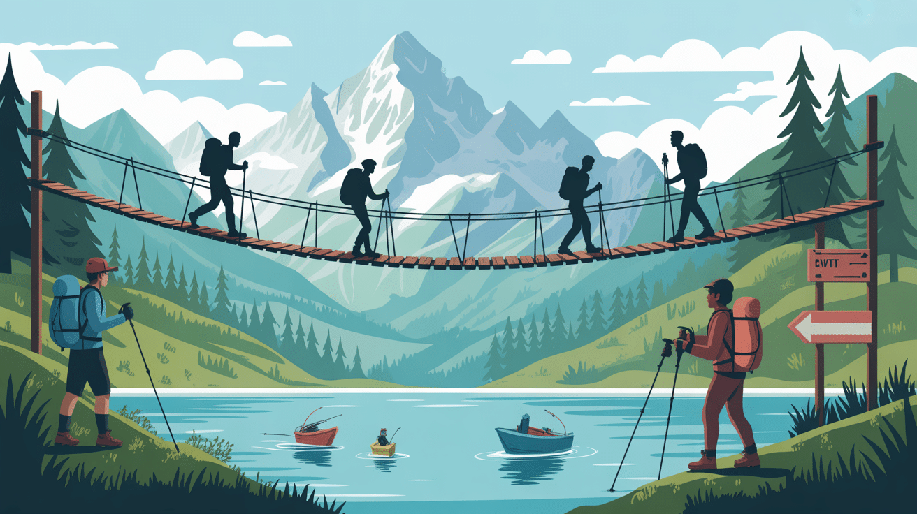 barrage de saint guérin randonnée passerelle équipements