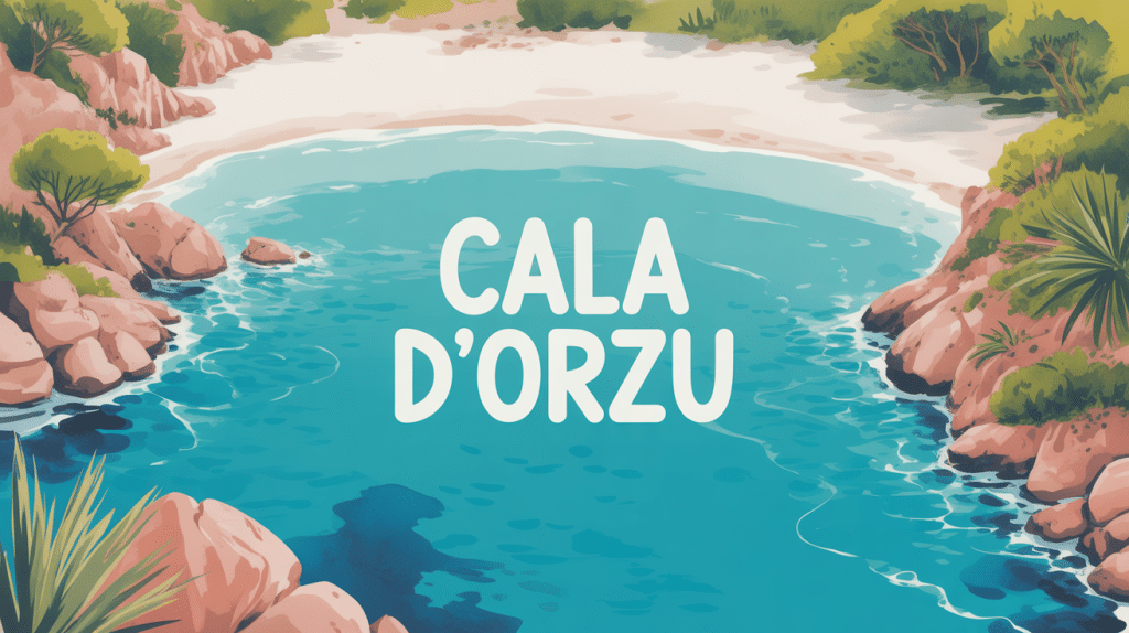 vue aerienne cala d orzu crique corse paradisiaque