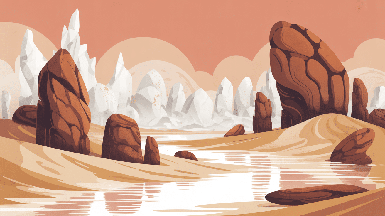 Formations lunaires désert turquie cheminées de fée