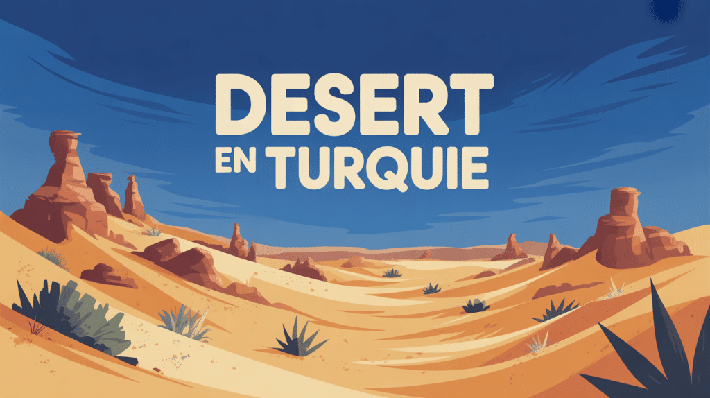 Vue désert turquie dunes sable formations rocheuses