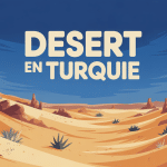 Vue désert turquie dunes sable formations rocheuses