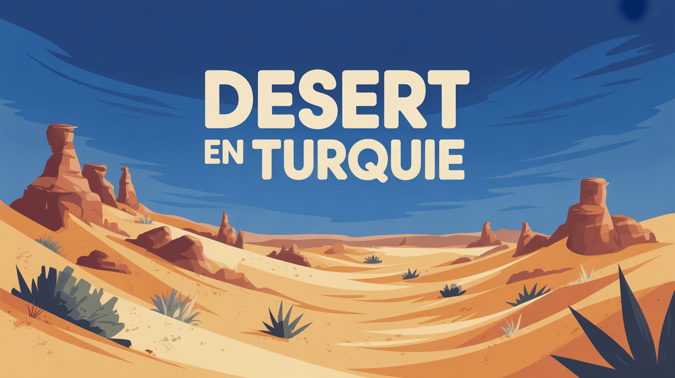 Vue désert turquie dunes sable formations rocheuses