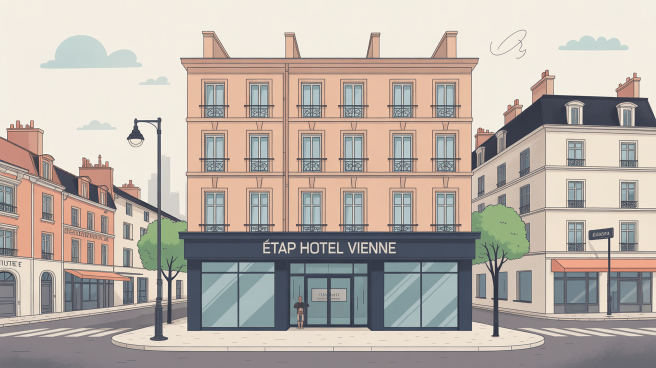 Facade etap hotel vienne france moderne et accueillante