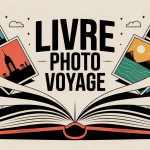 illustration exemple livre photo voyage ouvert et coloré