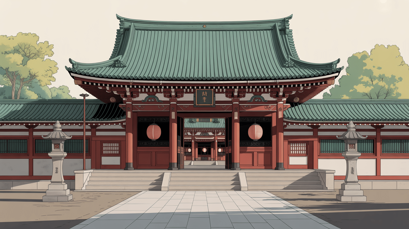 heian jingu kyoto japan bâtiments traditionnels