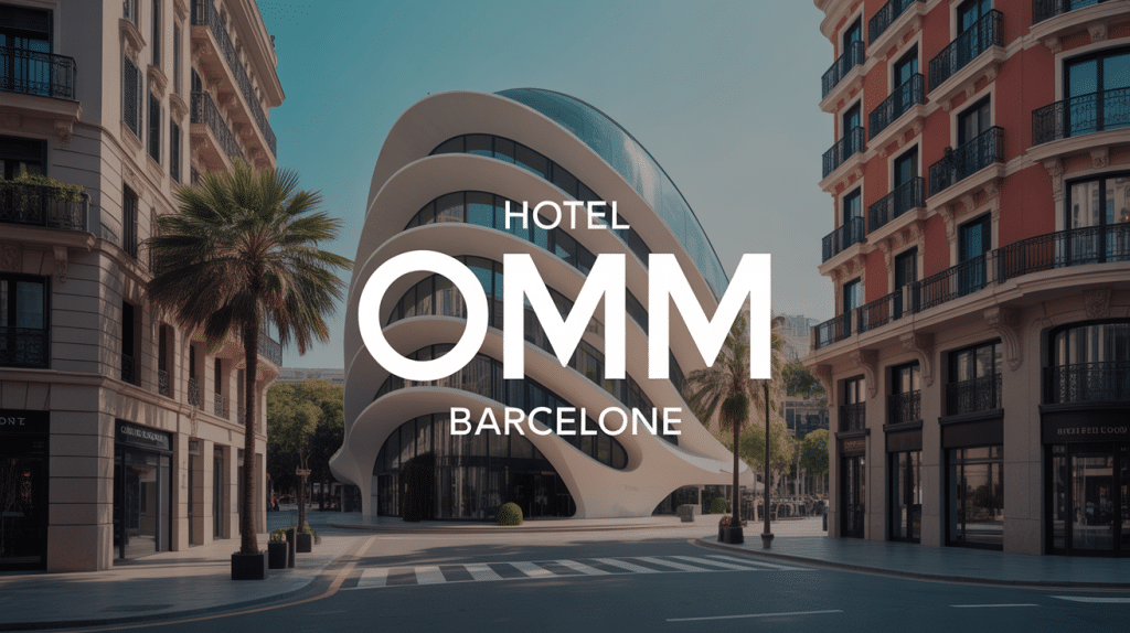 hotel omm barcelone façade moderne avenue chic