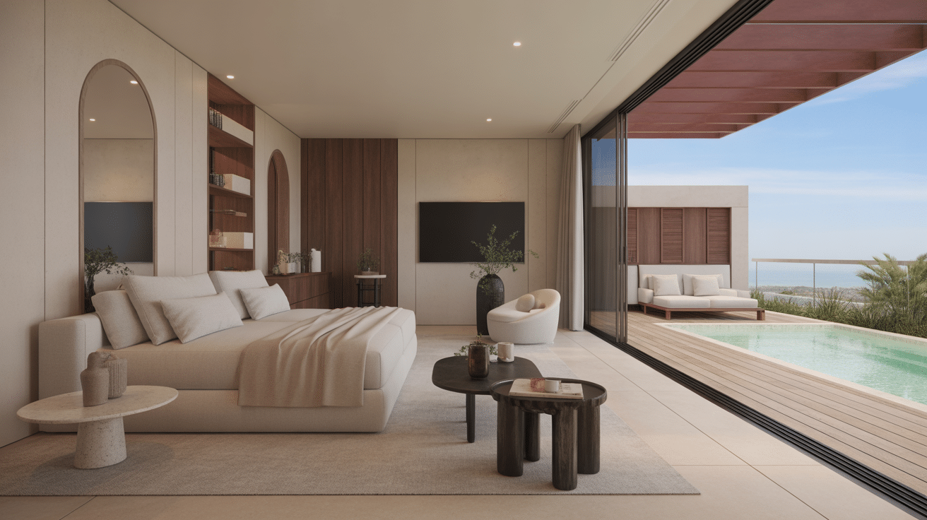 hotel omm barcelone chambre design piscine terrasse spa